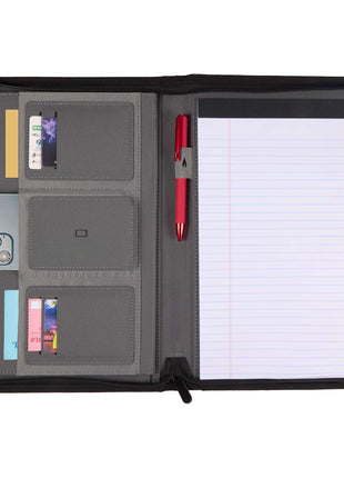 Puffer  Zippered Padfolio with FSCÂ© Recycled Paper