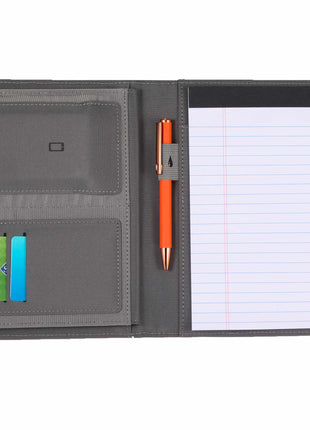 Puffer Jr. Writing Pad with FSCÂ© Recycled Paper - Gray | PromoEO