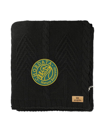 tentree Organic Cotton Cable Blanket - Black | tentree