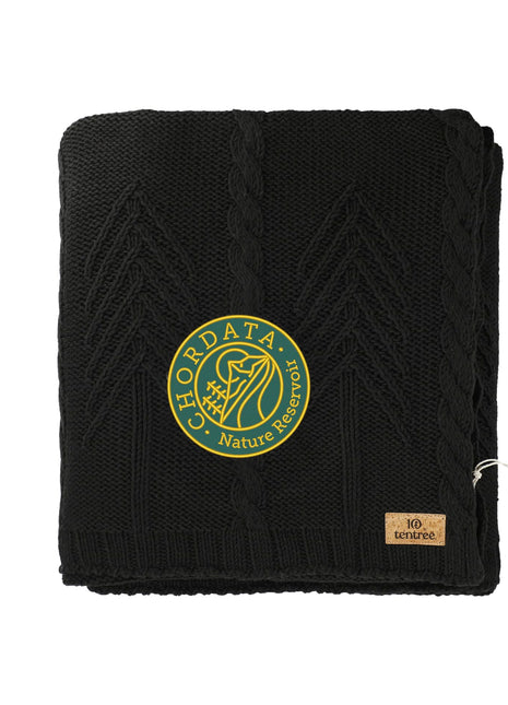 tentree Organic Cotton Cable Blanket - Black | tentree