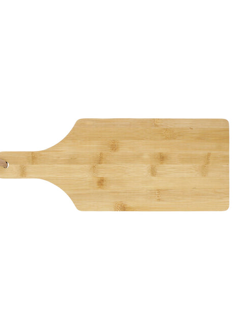 Bamboo Cutting Board with Handle - Natural | PromoEO