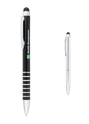 Preston Dual Ballpoint Stylus - Black | PromoEO