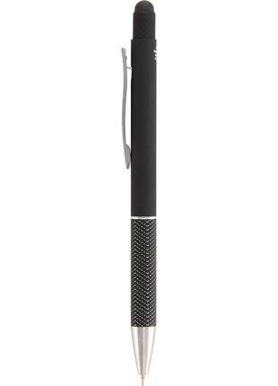 Nadine Recycled Soft Touch Gel Stylus - Black | PromoEO