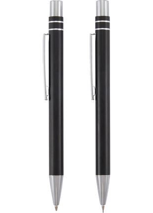 Mod Recycled Pen and Pencil Set - Black | PromoEO