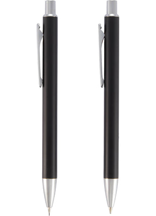 June Recycled Pen and Pencil Set - Black | PromoEO