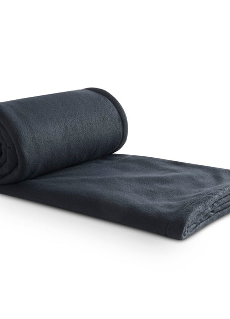 Fleece-Sherpa Blanket - Navy | PromoEO