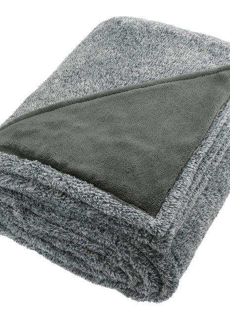 Heathered Fuzzy Fleece Blanket