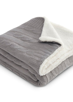 Field & Co.® Cable Knit Sherpa Blanket