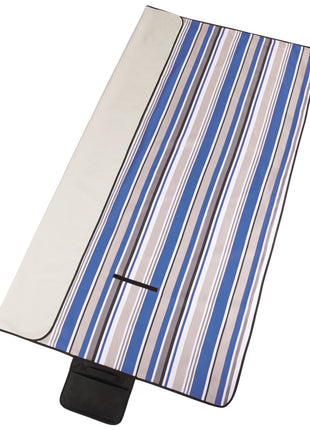 Oversized Striped Picnic and Beach Blanket - Royal | PromoEO