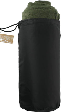100% Recycled PET Fleece Blanket with RPET Pouch