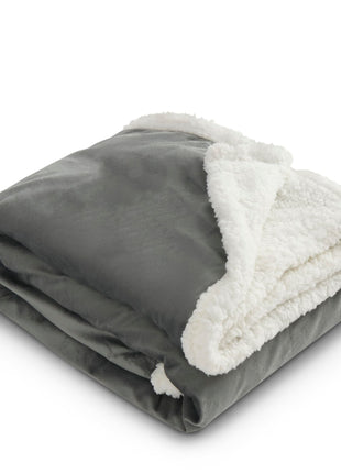 Field & Co. 100% Recycled PET Sherpa Blanket - Gray | Field & Co.