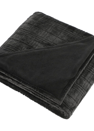 Luxury Comfort Flannel Fleece Blanket - Black | PromoEO