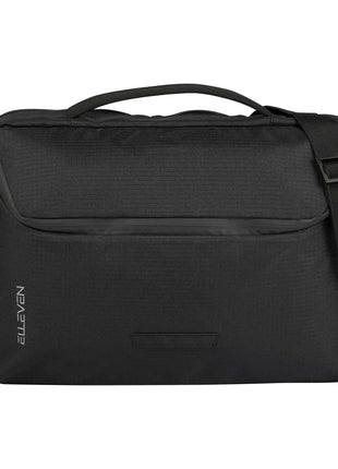 Elleven Recycled Messenger Briefcase - Black | elleven