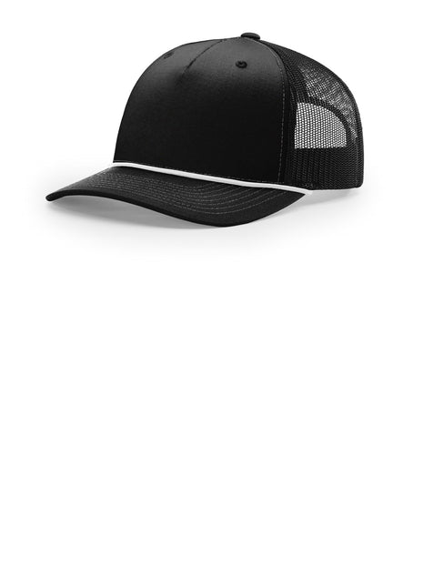 Richardson Five-Panel with Rope 112FPR - Black/ White | Richardson