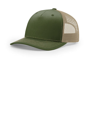Richardson Five-Panel Trucker 112FP - Army Olive/ Tan | Richardson
