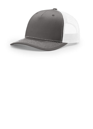 Richardson Five-Panel Trucker 112FP - Charcoal/ White | Richardson