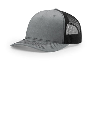 Richardson Five-Panel Trucker 112FP - Heather Grey/ Black | Richardson