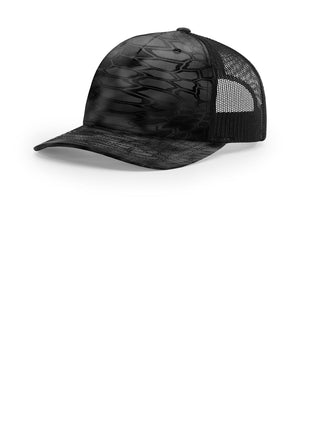 Richardson Printed Five-Panel Trucker 112PFP - Kryptek Typhon/ Black | Richardson