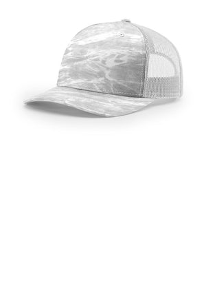 Richardson Printed Five-Panel Trucker 112PFP - Mossy Oak Elements Bonefish/ Light Grey | Richardson