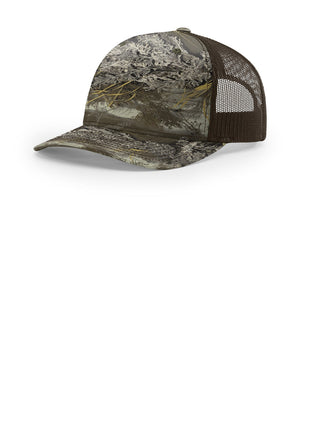Richardson Printed Five-Panel Trucker 112PFP - Realtree Max-1 Xt/ Brown | Richardson