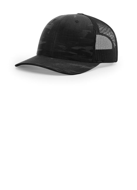 Richardson Printed Tactical Trucker 112PT - Multicam Black/ Black | Richardson