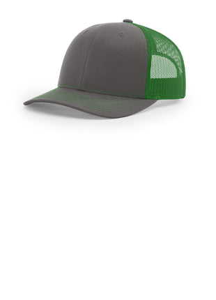 Richardson Trucker Cap 112 - Charcoal/ Kelly | Richardson