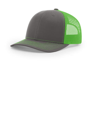 Richardson Trucker Cap 112 - Charcoal/ Neon Green | Richardson