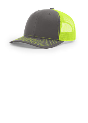 Richardson Trucker Cap 112 - Charcoal/ Neon Yellow | Richardson
