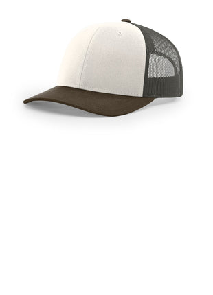 Richardson Trucker Cap 112 - Cream/ Grey Brown/ Brown | Richardson
