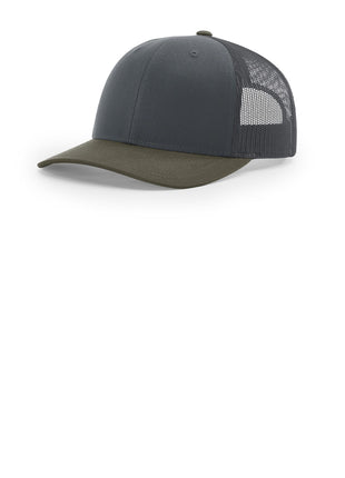 Richardson Trucker Cap 112 - Gunmetal/ Gunmetal/ Chocolate Chip | Richardson
