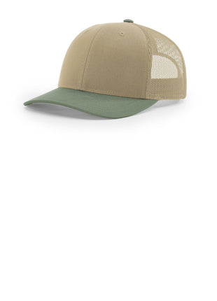 Richardson Trucker Cap 112 - Khaki/ Khaki/ Loden | Richardson