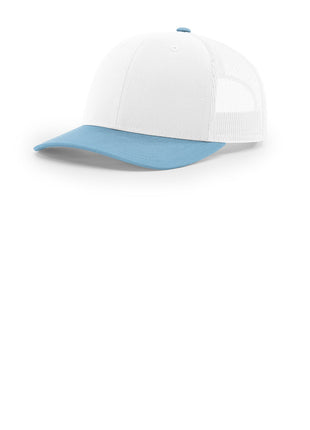 Richardson Trucker Cap 112 - White/ White/ Columbia Blue | Richardson