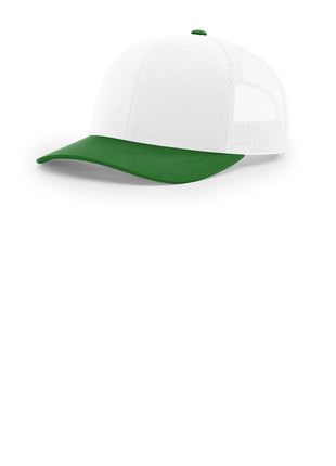 Richardson Trucker Cap 112 - White/ White/ Kelly | Richardson