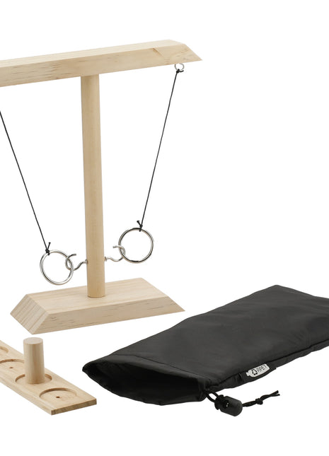 Wooden Ring Toss Game - Wood | PromoEO
