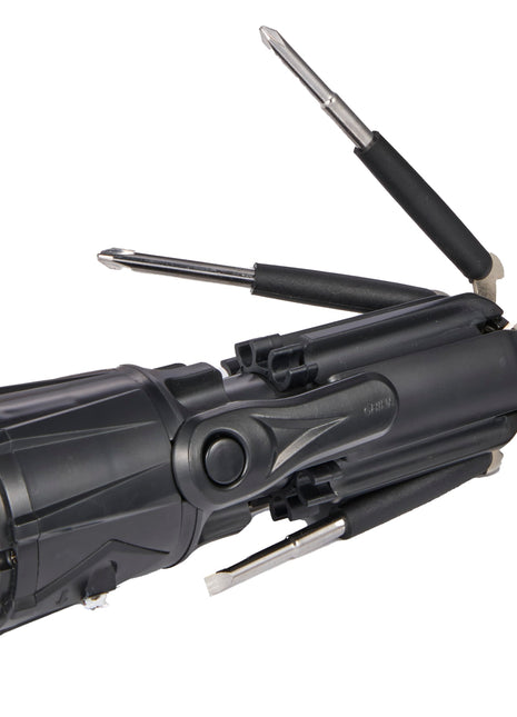 Recycled Spidey 10-in-1 Screwdriver Flashlight - Black | PromoEO