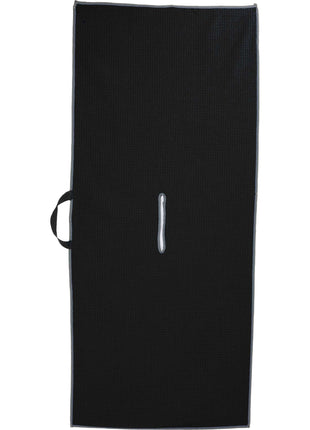 17" x 40" Recycled Slip-Over Player Towel - Black | PromoEO