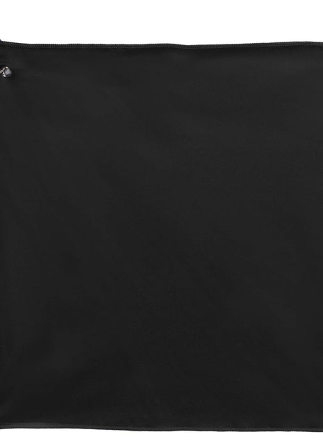 15" x 15" Recycled 200g Microfiber Towel - Black | PromoEO