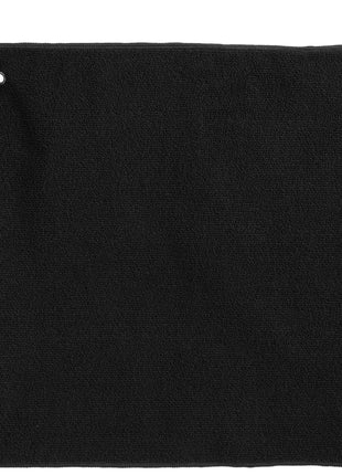 15" x 15" Recycled 300g Terry Polyester Towel - Black | PromoEO