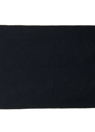 300g Magnetic Waffle Golf Towel - Black | PromoEO