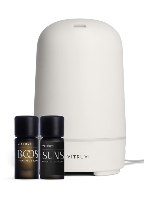 Vitruvi Glow Diffuser and Essential Oil Bundle Set