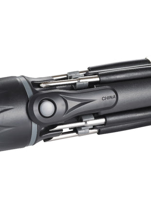 Spidey 8-In-1 Screwdriver Flashlight - Black | PromoEO