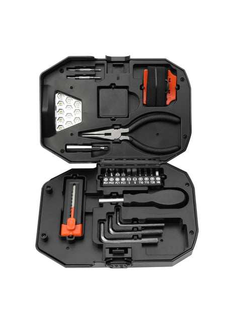 Built2Work Flashlight 22 Piece Tool Set - Black | Built2Work