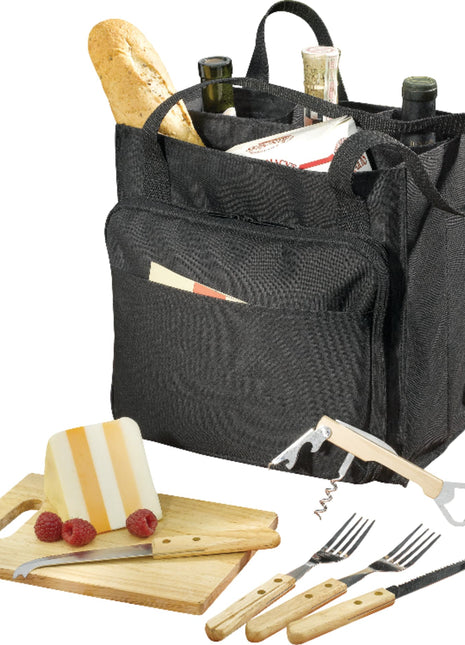 Modesto Picnic Carrier Set - Black | PromoEO