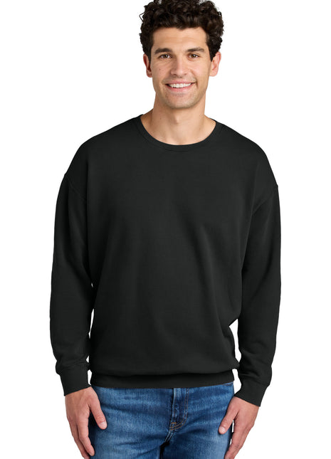 Comfort Colors® Lightweight Crewneck Sweatshirt 1466 - Black | Comfort Colors