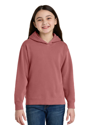 Comfort Colors® Youth Lightweight Hooded Sweatshirt 1467Y - Crimson | Comfort Colors