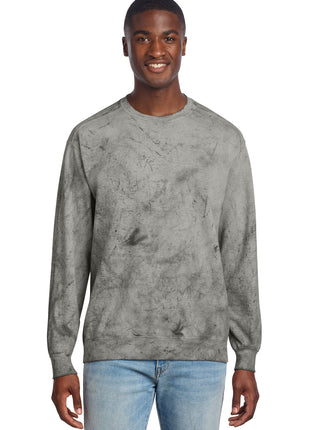 Comfort Colors® Color Blast Crewneck Sweatshirt 1545 - Smoke | Comfort Colors