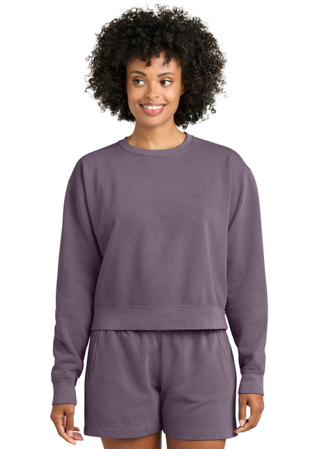 Comfort Colors® Women's Mid-Length Crewneck Sweatshirt 1566L - Dusk | Comfort Colors
