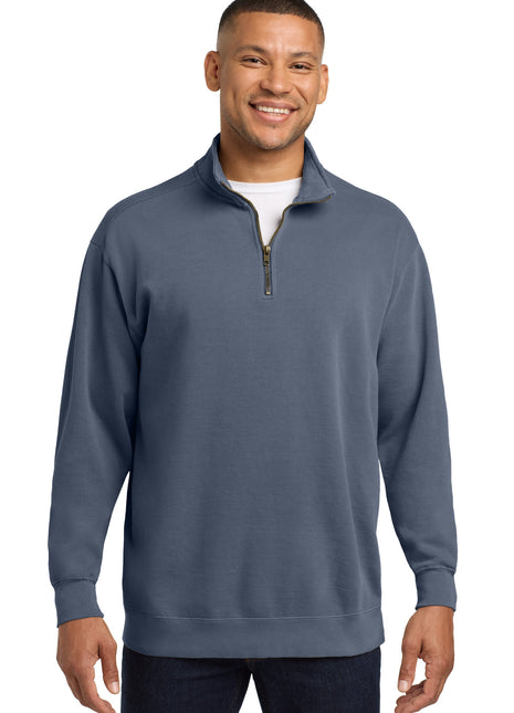 COMFORT COLORS ® Ring Spun 1/4-Zip Sweatshirt. 1580 - Blue Jean | Comfort Colors