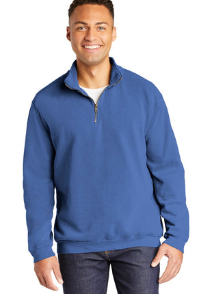 COMFORT COLORS ® Ring Spun 1/4-Zip Sweatshirt. 1580 - Flo Blue | Comfort Colors