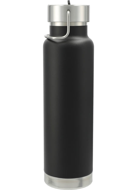 Thor Copper Vacuum Insulated Bottle 25oz Straw Lid - Black | PromoEO